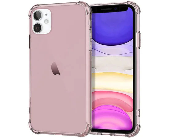 TPU чехол Epic Ease с усиленными углами для Apple iPhone 11 (6.1") Розовый / Transparent