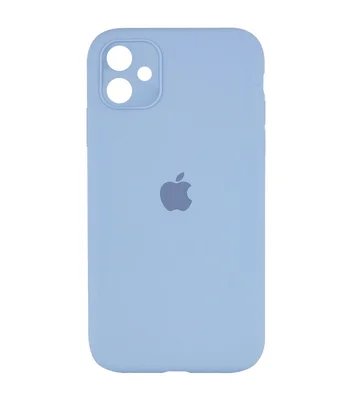 Чохол Silicone Case Square Full Camera Protective (AA) для Apple iPhone 11 (6.1") Синій / Lilac Blue