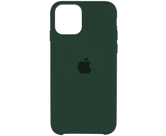 Чехол Silicone Case (AA) для Apple iPhone 11 (6.1") Зеленый / Dark green