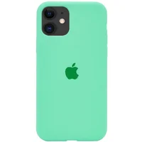 Чехол Silicone case (A) (с закрытым низом) для Apple iPhone 11 (6.1") Зеленый / Spearmint