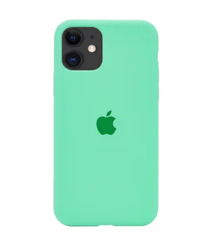 Чохол Silicone case (A) (з закритим низом) для Apple iPhone 11 (6.1 ") Зелений / Spearmint