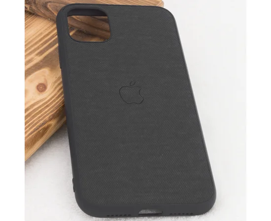 TPU чехол Fiber Logo для Apple iPhone 11 (6.1") Черный