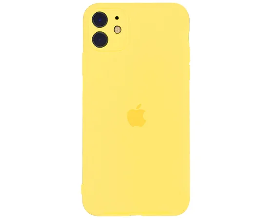Чехол Slim Silicone case full protective для Apple iPhone 11 (6.1") Желтый / Yellow