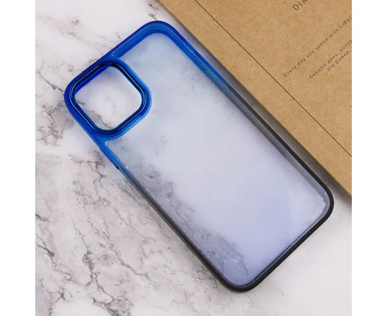 Чехол TPU+PC Fresh sip series для Apple iPhone 11 (6.1") Черный / Синий