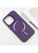 Шкіряний чохол SnapCase with MagSafe для Apple iPhone 11 (6.1") Dark Purple