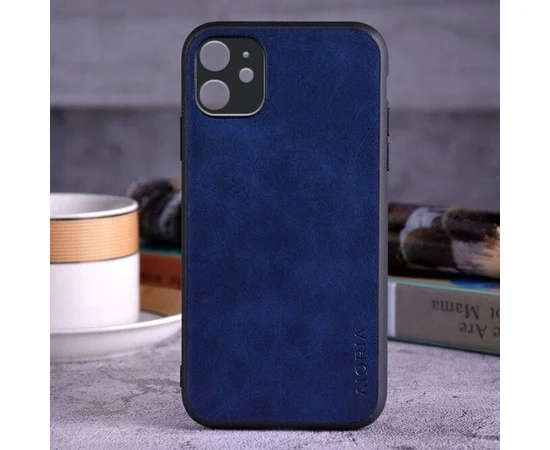 Кожаный чехол AIORIA Vintage для Apple iPhone 11 (6.1") Синий