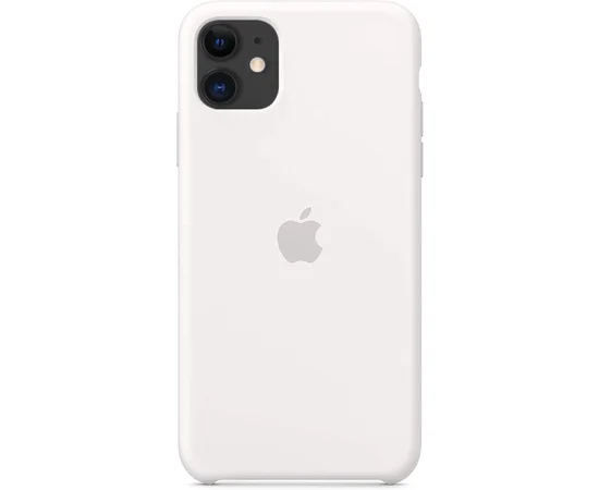 Чехол Silicone case (AAA) для Apple iPhone 11 (6.1") Белый / Ivory white