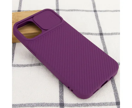 Чехол Camshield Square TPU со шторкой для камеры для Apple iPhone 11 (6.1") Фиолетовый