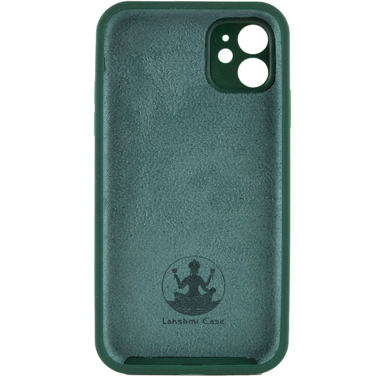 Чехол Silicone Case Lakshmi Square Full Camera для Apple iPhone 11 (6.1") Зеленый / Dark green