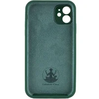 Чохол Silicone Case Lakshmi Square Full Camera для Apple iPhone 11 (6.1") Зелений / Dark green