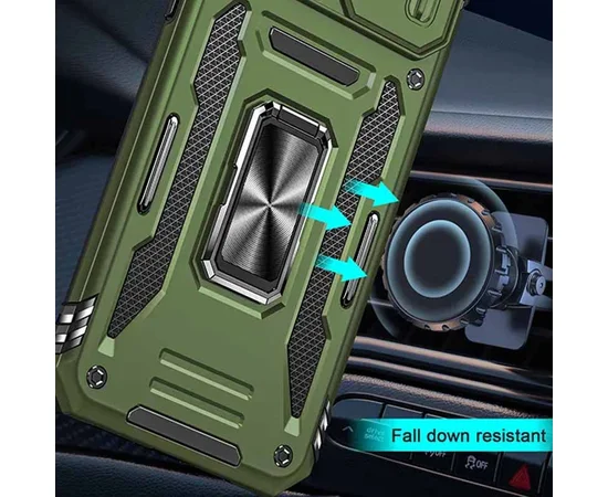 Удароміцний чохол Camshield Army Ring для Apple iPhone 11 (6.1") Оливковий / Army Green