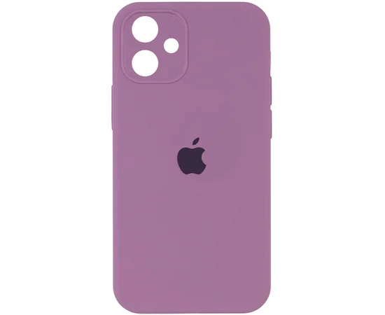 Чехол Silicone Case Square Full Camera Protective (AA) для Apple iPhone 11 (6.1") Лиловый / Lilac Pride