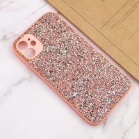 TPU+PC чехол Diamond Full Camera для Apple iPhone 11 (6.1") Pink