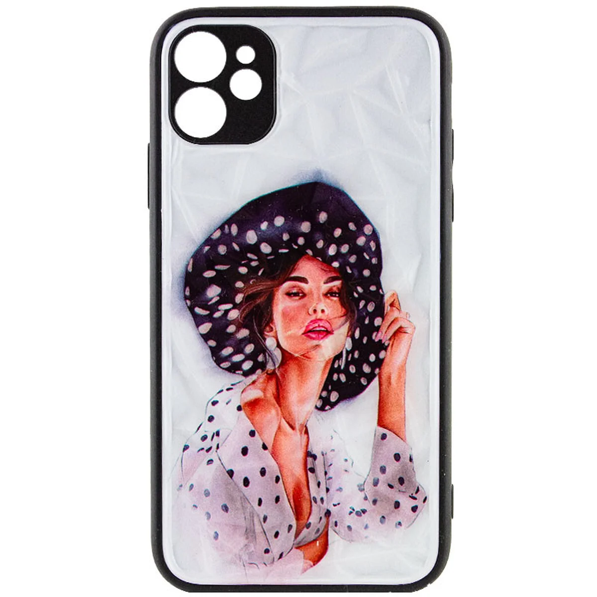 TPU+PC чехол Prisma Ladies для Apple iPhone 11 (6.1") Girl in a hat