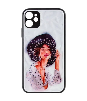 TPU+PC чохол Prisma Ladies для Apple iPhone 11 (6.1") Girl in a hat