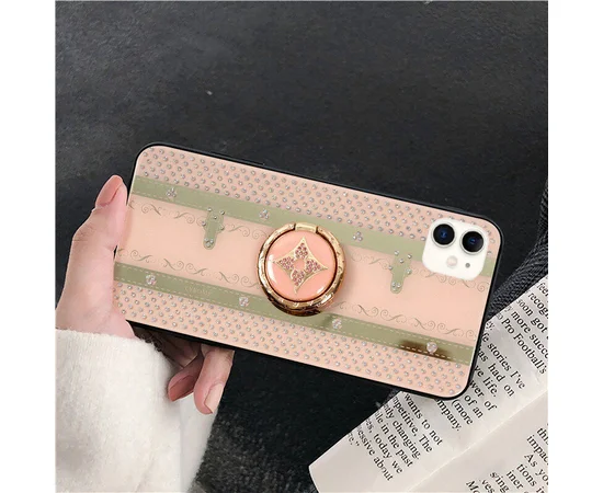 TPU+Glass чехол TYBOMB Bling Line для Apple iPhone 11 (6.1") pink