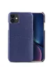 Кожаная накладка G-Case Cardcool Series для Apple iPhone 11 (6.1") Синий