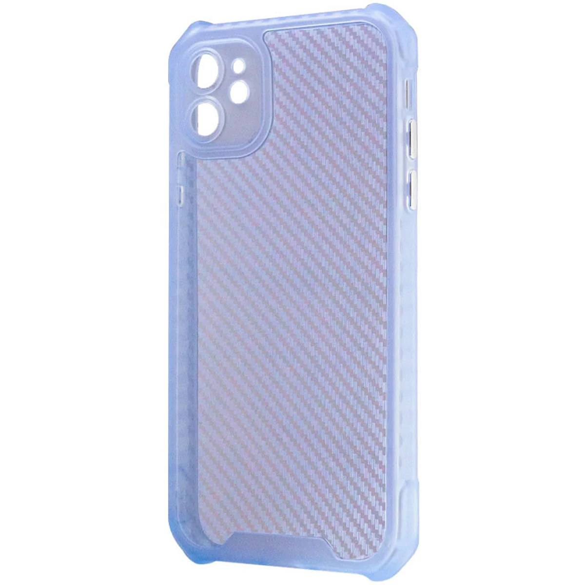 Чехол TPU Ease Carbon color series для Apple iPhone 11 (6.1") Синий / Прозрачный