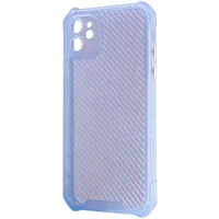 Чехол TPU Ease Carbon color series для Apple iPhone 11 (6.1") Синий / Прозрачный