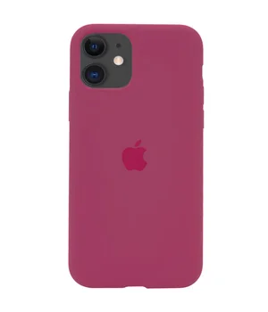 Чехол Silicone Case Full Protective (AA) для Apple iPhone 11 (6.1") Красный / Rose Red
