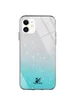 TPU+Glass чехол Swarovski для Apple iPhone 11 (6.1") Бирюзовый