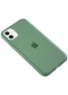 Силиконовый матовый полупрозрачный чехол для Apple iPhone 11 (6.1") Зеленый / Pine green