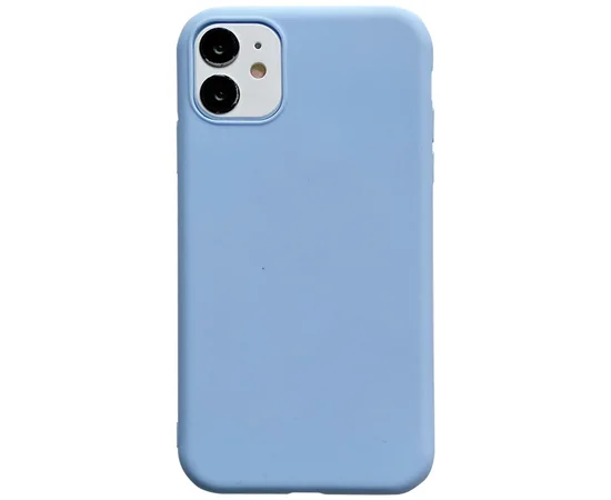 Силиконовый чехол Candy для Apple iPhone 11 (6.1") Голубой / Lilac Blue