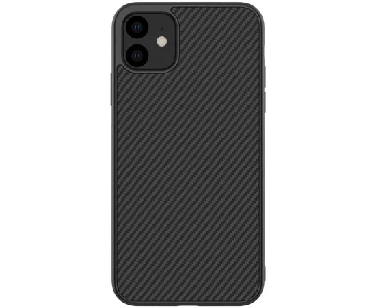Карбоновая накладка Nillkin Synthetic Fiber series для Apple iPhone 11 (6.1") Черный