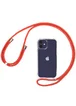 Чехол TPU Crossbody Transparent для Apple iPhone 11 (6.1") Красный