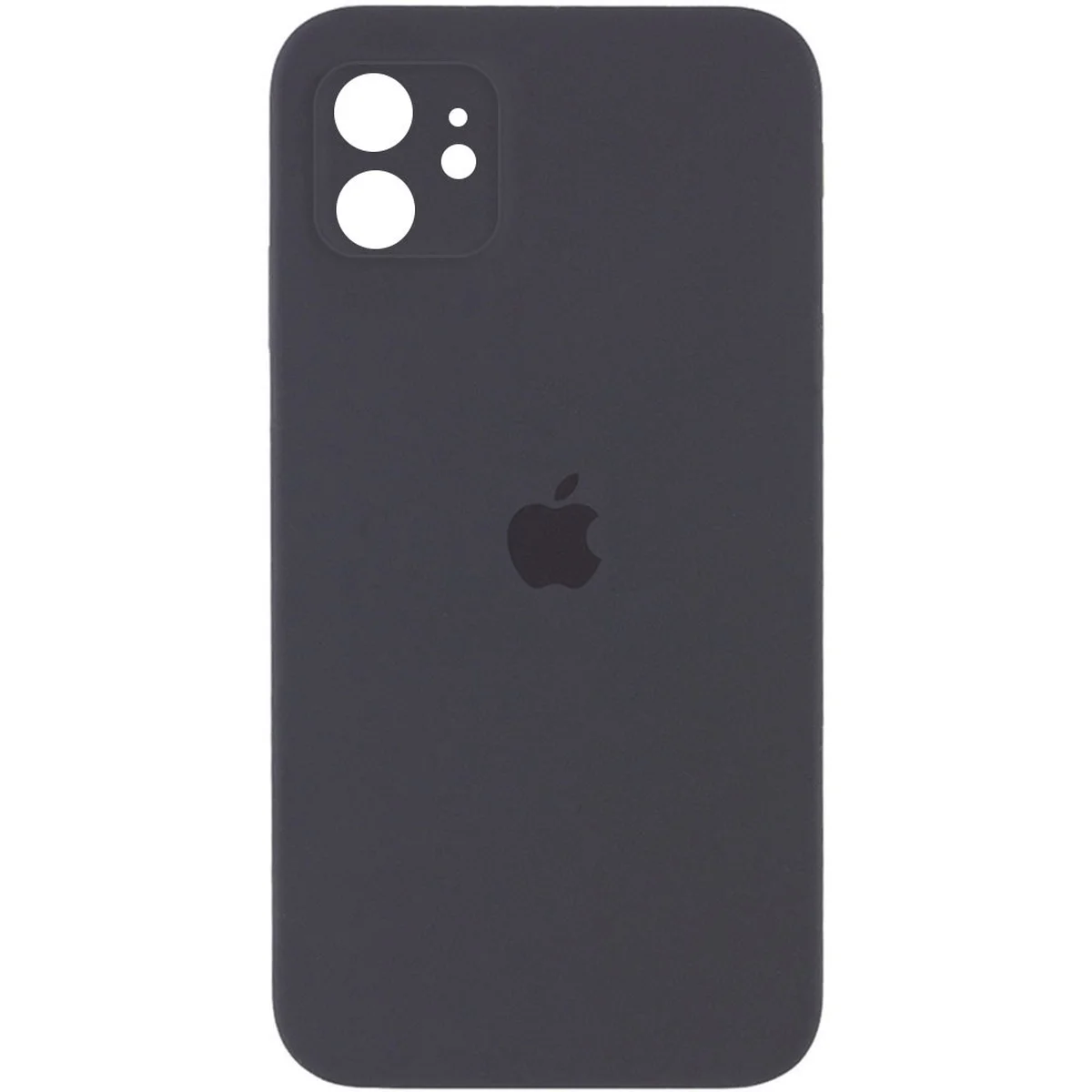 Чехол Silicone Case Square Full Camera Protective (AA) для Apple iPhone 11 (6.1") Серый / Dark Gray