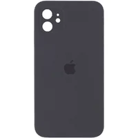 Чехол Silicone Case Square Full Camera Protective (AA) для Apple iPhone 11 (6.1") Серый / Dark Gray