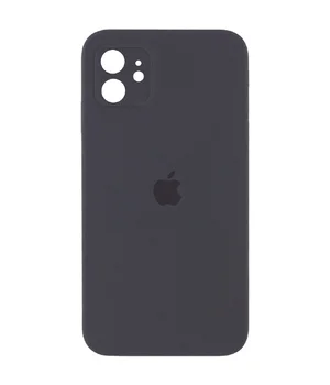 Чохол Silicone Case Square Full Camera Protective (AA) для Apple iPhone 11 (6.1 ") Сірий / Dark Gray