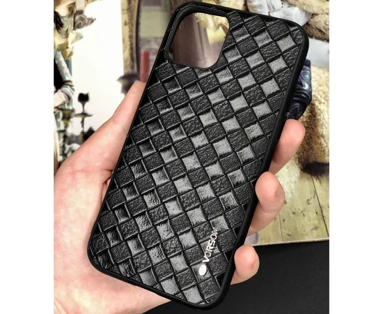 Кожаная накладка VORSON Braided leather series для Apple iPhone 11 (6.1") Черный