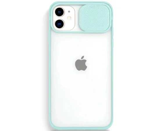 Чехол Camshield mate TPU со шторкой для камеры для Apple iPhone 11 (6.1") Бирюзовый