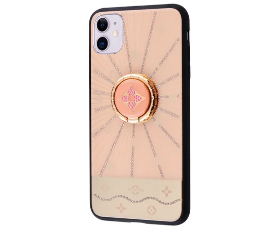 TPU+Glass чехол TYBOMB Shinig Line для Apple iPhone 11 (6.1") pink