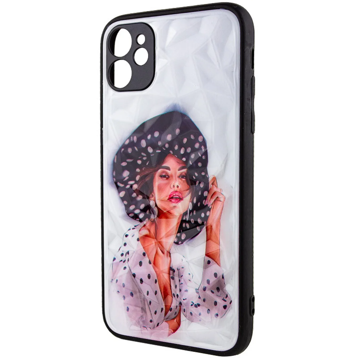 TPU+PC чехол Prisma Ladies для Apple iPhone 11 (6.1") Girl in a hat