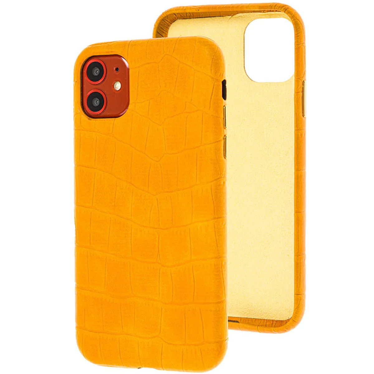 Шкіряний чохол Croco Leather для Apple iPhone 11 (6.1 ") Yellow