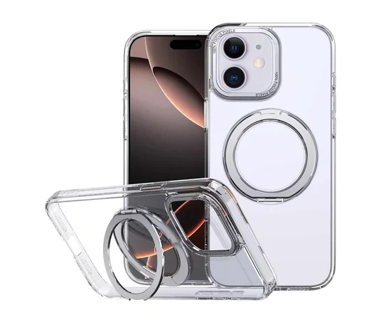 Чохол TPU+PC Empire with MagSafe and Ring для iPhone 11 (6.1") Clear