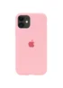 Чехол Silicone case (A) (с закрытым низом) для Apple iPhone 11 (6.1") Розовый / Pink