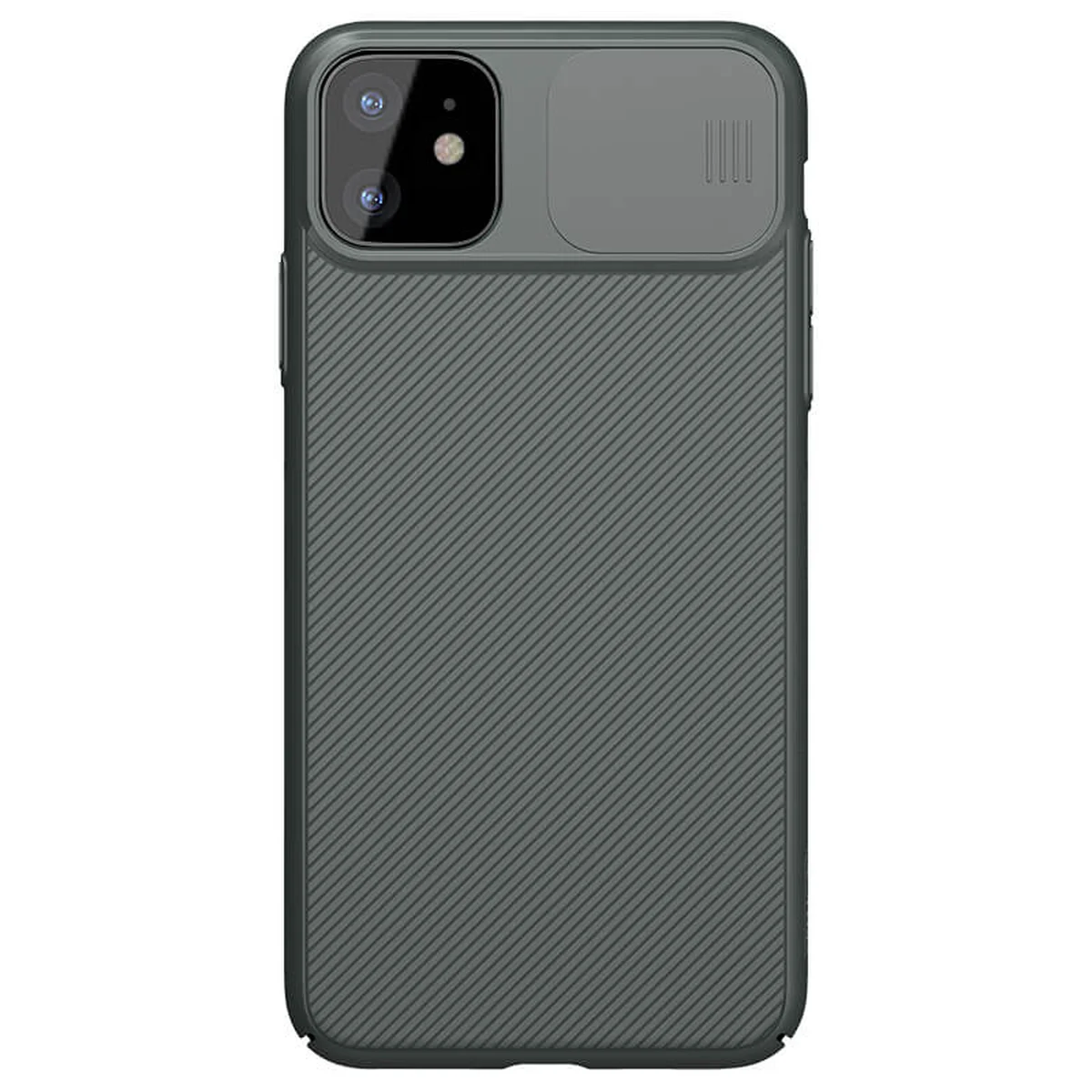 Карбонова накладка Nillkin Camshield (шторка на камеру) для Apple iPhone 11 (6.1 ") Зелений / Dark Green