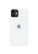 Чохол Silicone case (A) (з закритим низом) для Apple iPhone 11 (6.1 ") Білий / White