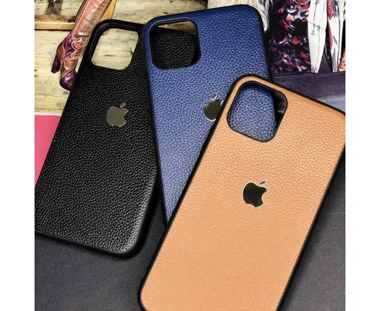 Кожаная накладка Classic series для Apple iPhone 11 (6.1") Синий