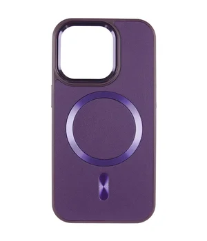 Шкіряний чохол SnapCase with MagSafe для Apple iPhone 11 (6.1") Dark Purple