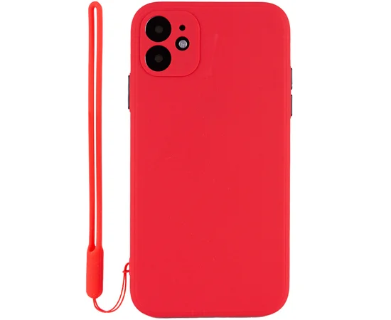 Чехол TPU Square Full Camera для Apple iPhone 11 (6.1") Красный