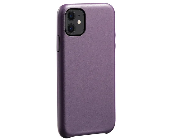 Кожаный чехол AHIMSA PU Leather Case (A) для Apple iPhone 11 (6.1") Фиолетовый