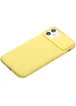Чехол Camshield TPU со шторкой защищающей камеру для Apple iPhone 11 (6.1") Желтый