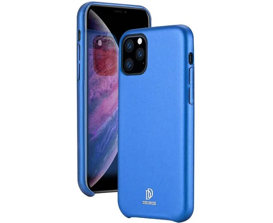 Кожаная накладка Dux Ducis для Apple iPhone 11 (6.1") Синий