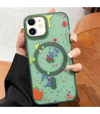 Чехол TPU+PC Flush with MagSafe для Apple iPhone 11 (6.1") Dark green