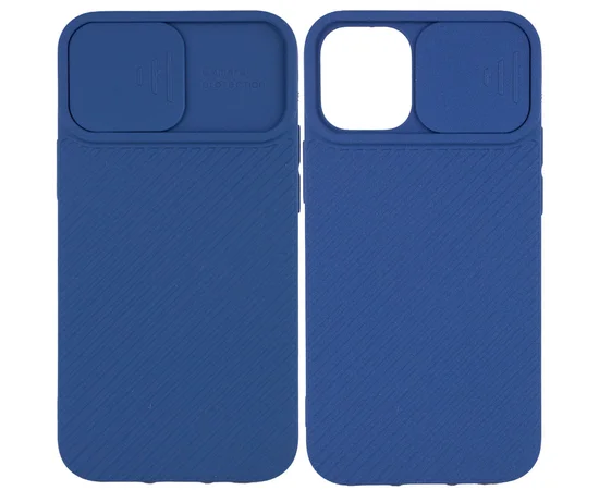 Чехол Camshield Square TPU со шторкой для камеры для Apple iPhone 11 (6.1") Синий