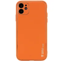 Кожаный чехол Xshield для Apple iPhone 11 (6.1") Оранжевый / Apricot